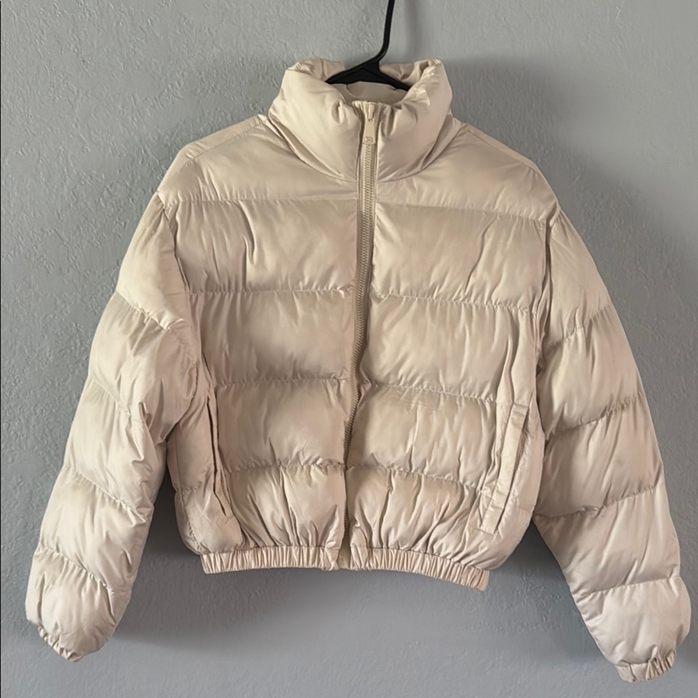 Cream Puffer Jacket - Picture 3 of 9